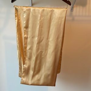 FREE WITH ANY PURCHASE 🎁 Gold Satin Shawl Scarf